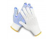 White Work Gloves Cotton with protect Dots