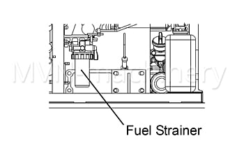 Fuel Filter Kubota 16271-43561 in the Diesel Welder DGW400